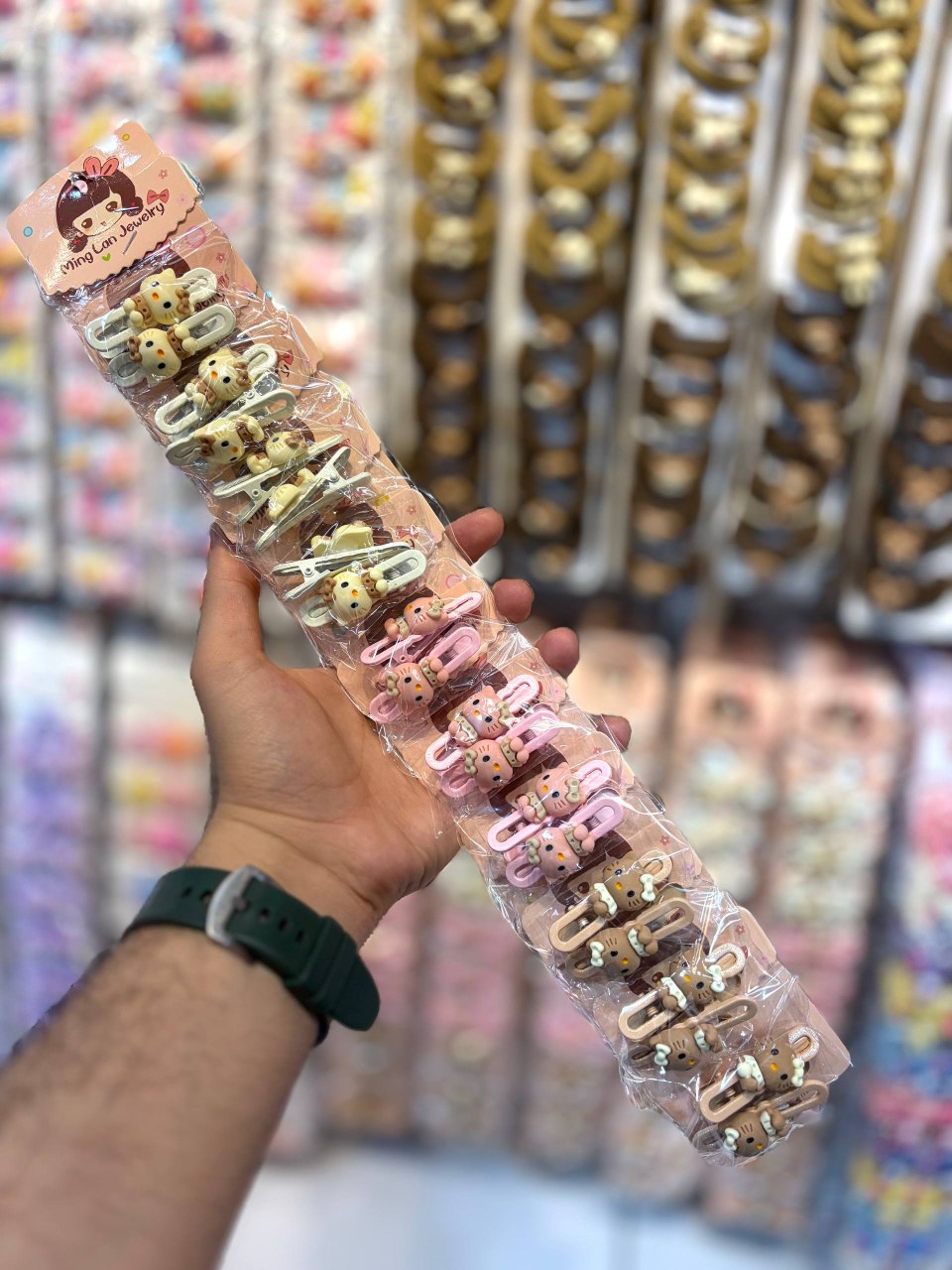 گیره انبری عروسکی وارداتی کارت ۲۰ عددی (عمده )